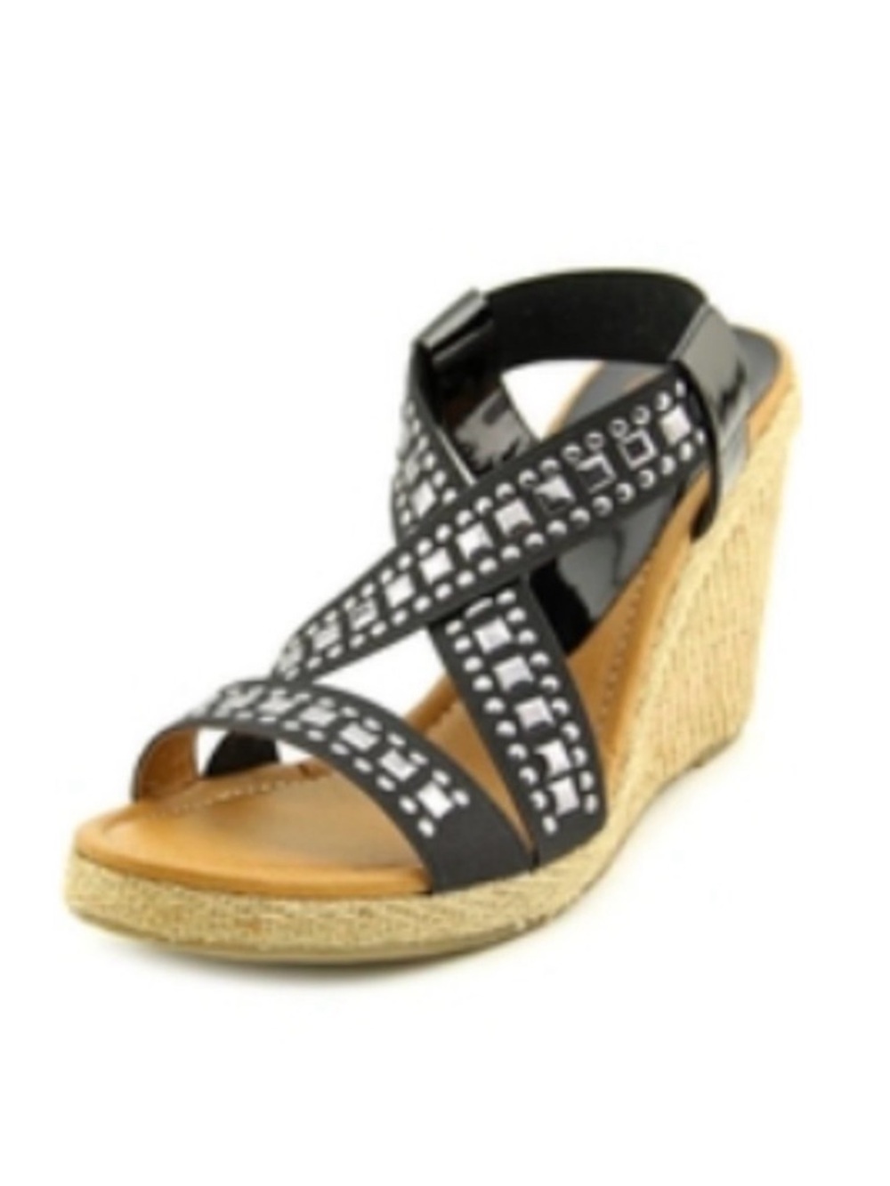 Kelsi Dagger Delana Studded Wedge Sandals in Black 9